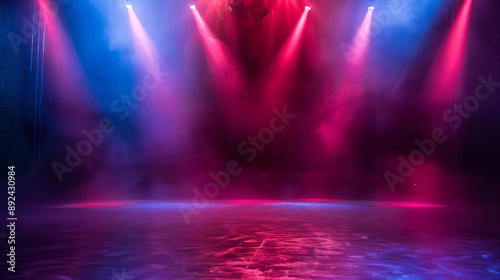 Stage Lighting with Smoke. © SunPunjiStudio