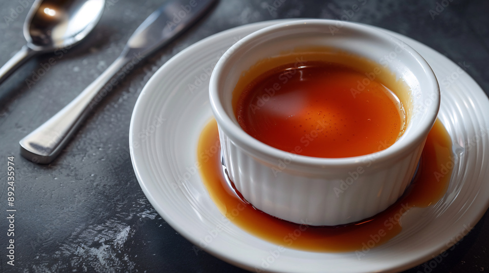 Freshly made creme brulee with a perfectly caramelized top Freshly made creme brulee with a perfectly caramelized top