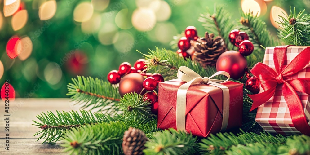 Festive Elegance: A Holiday Gift and Tree Display. Festive Elegance: A Holiday Gift and Tree Display.