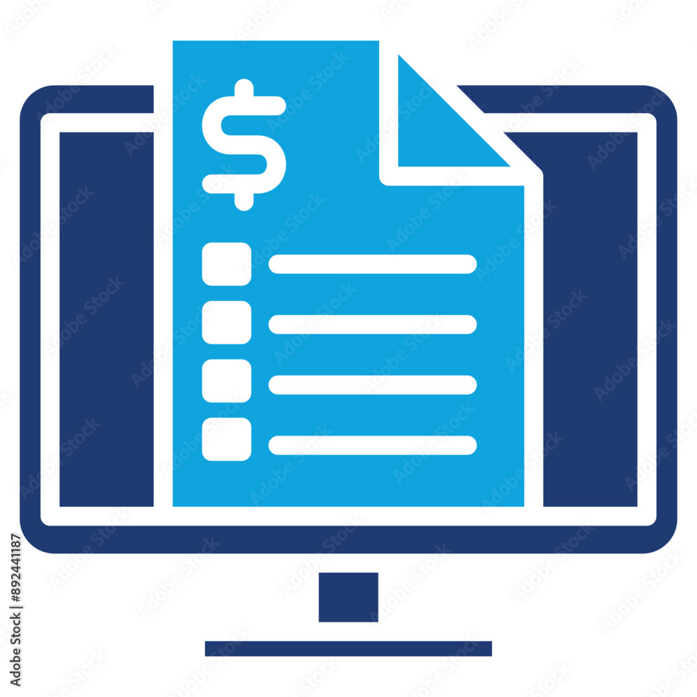 Online Invoice Icon Online Invoice Icon