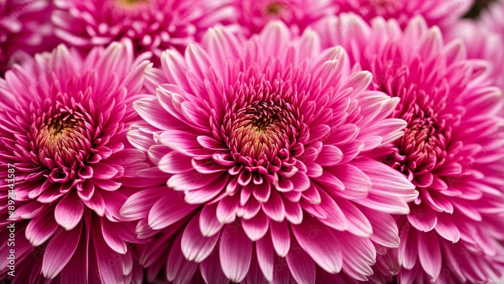 Pink Chrysanthemum Bouquet: A cluster of vibrant pink chrysanthemums in full bloom, capturing the delicate beauty and intricate details of these popular flowers. The soft, pastel hues and textured pet Pink Chrysanthemum Bouquet: A cluster of vibrant pink chrysanthemums in full bloom, capturing the delicate beauty and intricate details of these popular flowers. The soft, pastel hues and textured pet
