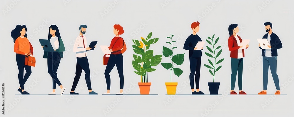 collaborative learning, group of students working together, flat design illustration, colorful, isolated on white background collaborative learning, group of students working together, flat design illustration, colorful, isolated on white background