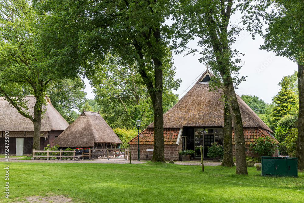 Landscape Esdorp or Brinkdorp Orvelte picturesque monumental little town in Drenthe in The Netherlands. Landscape Esdorp or Brinkdorp Orvelte picturesque monumental little town in Drenthe in The Netherlands.