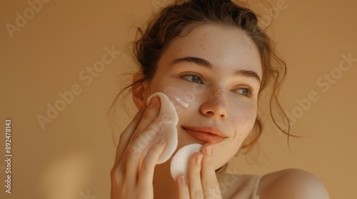 A person wearing a towel wrapped around their face, likely for relaxation or rejuvenation purposes