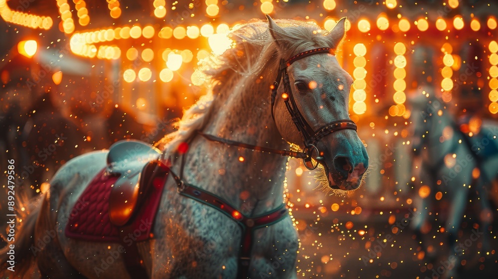 horse in the city