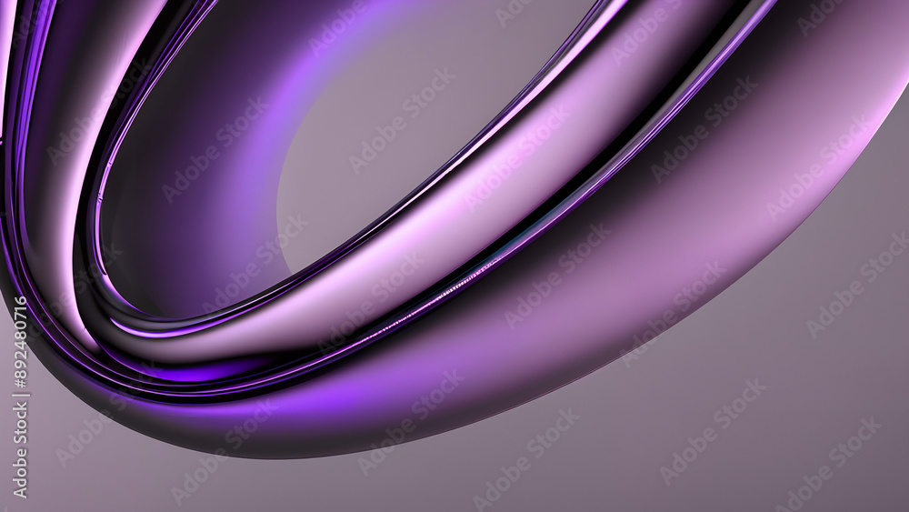 captivating texture: abstract background with smooth undulating lines, shimmering purple and violet hues, evoking liquid metal and futuristic glossy surface