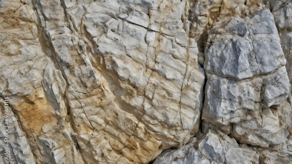 Close-Up of Rough Limestone Rock Featuring Natural Patterns and Textures Close-Up of Rough Limestone Rock Featuring Natural Patterns and Textures