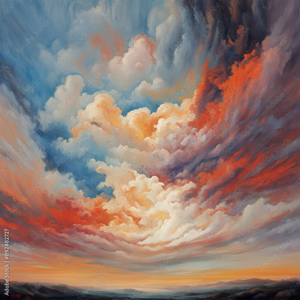 sky with clouds