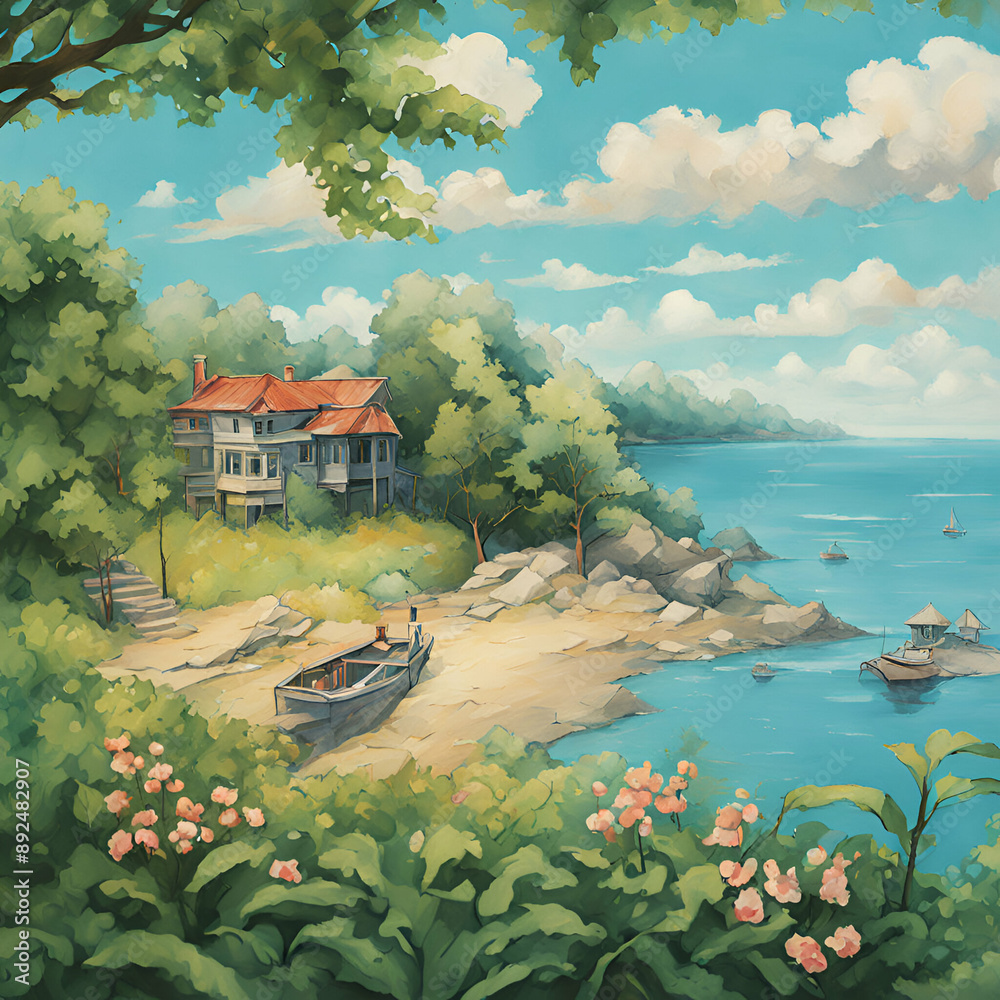 house on the lake