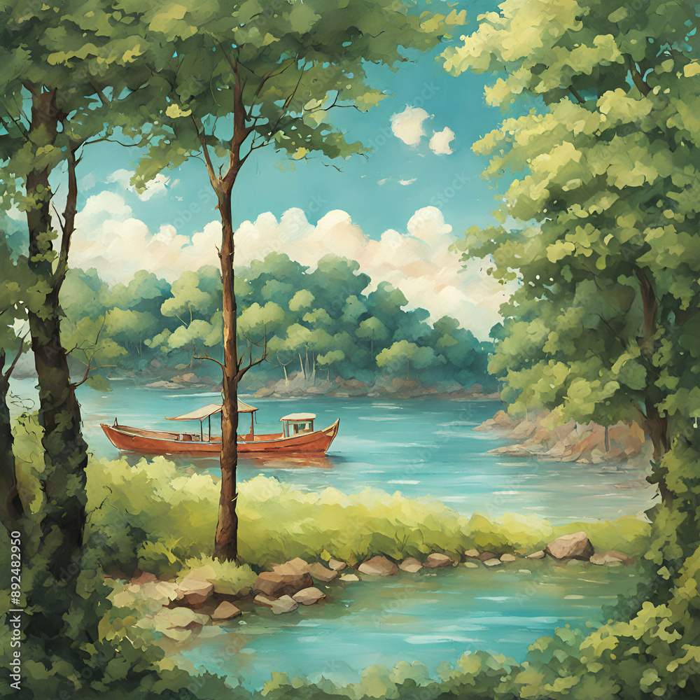 lake in the forest