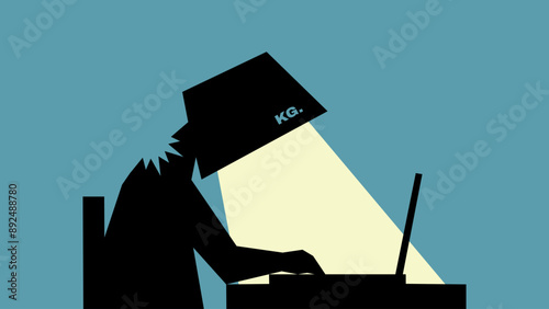 Inflammation and neck pain from unhealthy sitting. Office syndrome. Migraine headache during working.