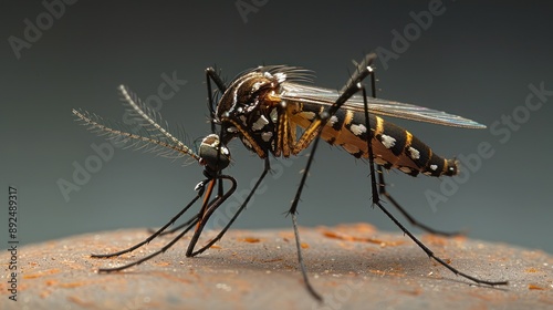 Aedes Aegypti Mosquito Close Up photo