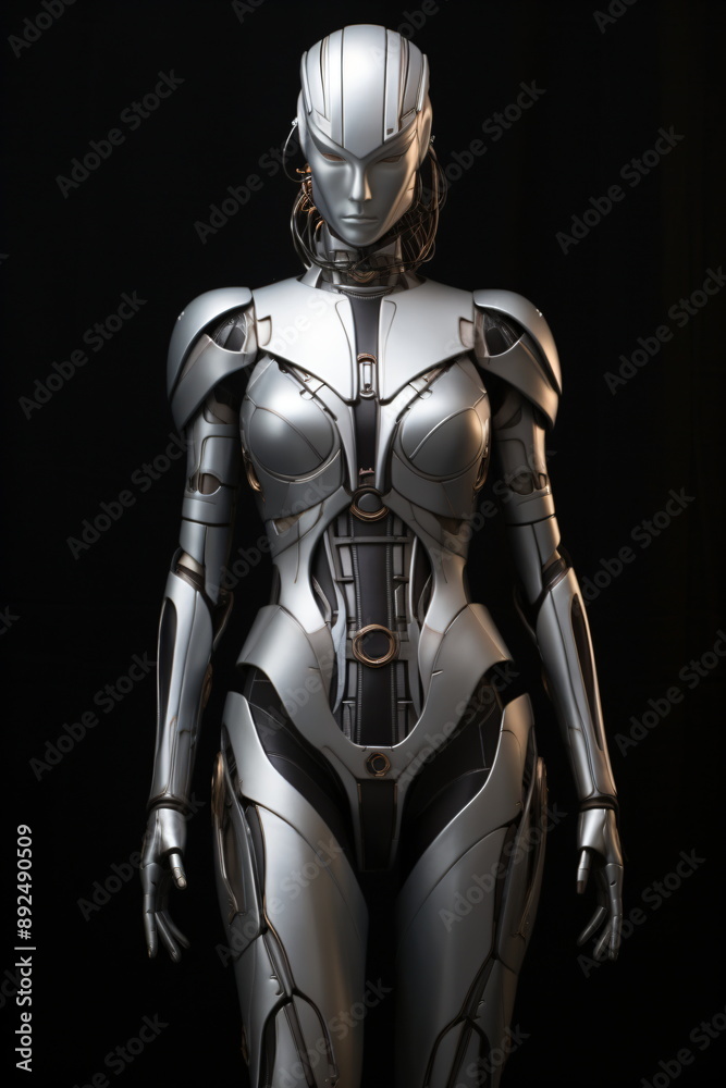 cyberwoman in a high tech suit cyberwoman in a high tech suit