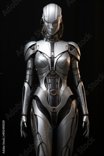cyberwoman in a high tech suit