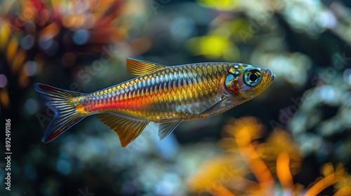 Colorful Fish Swimming in Aquarium © Atica