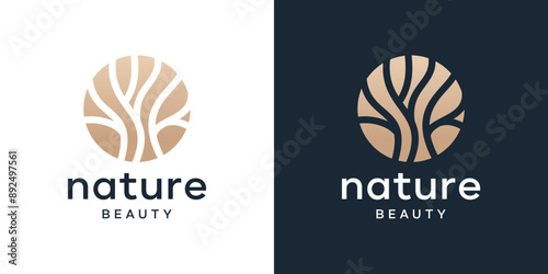 Abstract flower logo icon set. Collection of beauty floral ornament logo design Inspiration 