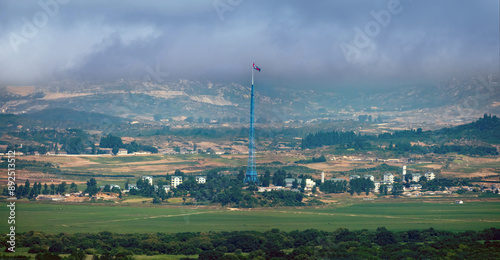 Canvas Print Kijon-dong village, Kaesong Special City, North Korea