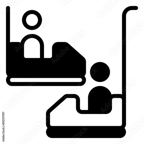 bumper icon, glyph icon style