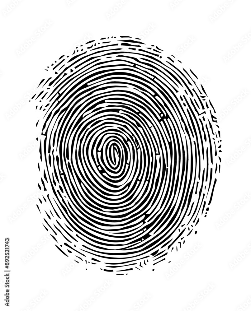 finger print engraving black and white outline finger print engraving black and white outline