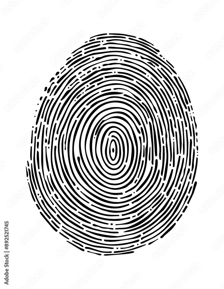 finger print engraving black and white outline finger print engraving black and white outline