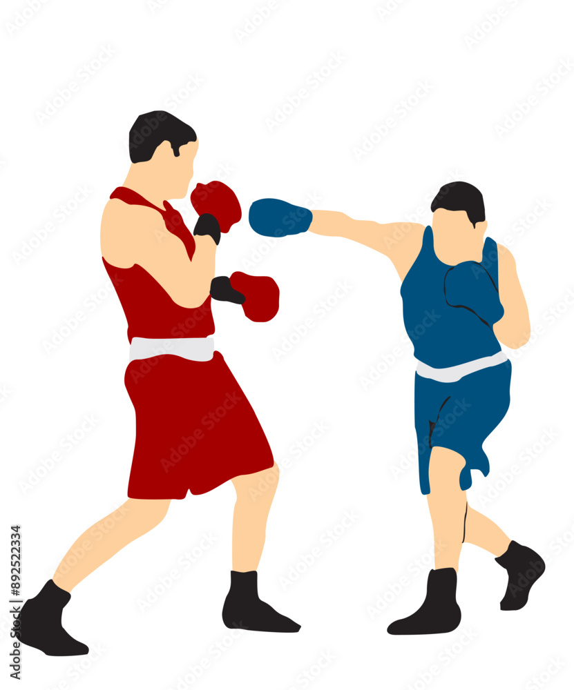 boxing sports athlete full isolated vector illustration boxer boxing sports athlete full isolated vector illustration boxer