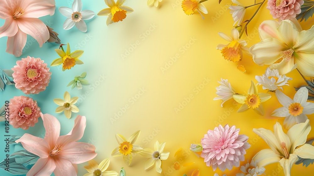 Blank paper for text copy space with pastel color background Blank paper for text copy space with pastel color background