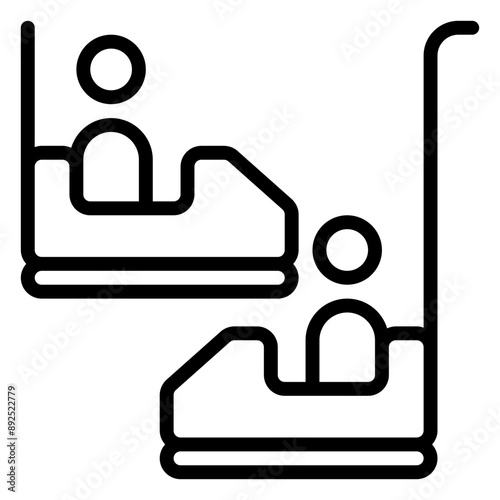 bumper icon, line icon style