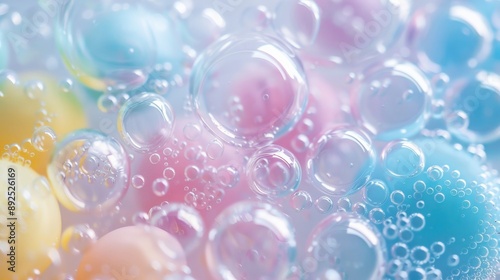 Abstract Pastel Bubbles