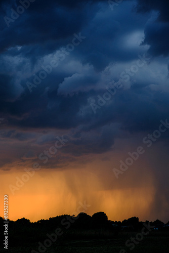 sunset in the clouds