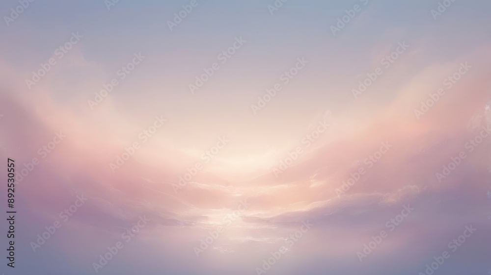 Obraz premium Soft Pink And Blue Clouds At Sunset