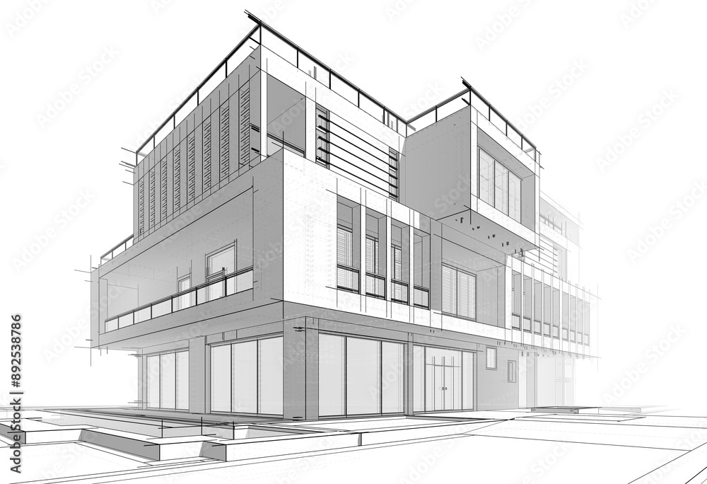 sketch of building sketch of building