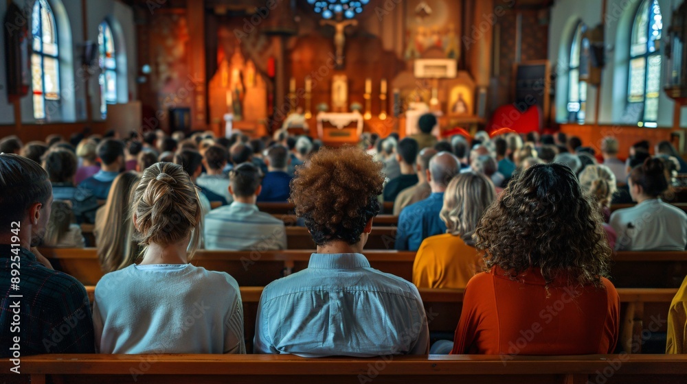 People gathering in churches People gathering in churches