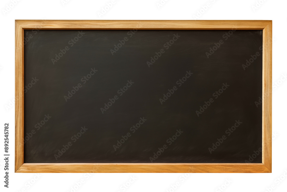 Empty black school chalkboard with wooden frame Empty black school chalkboard with wooden frame