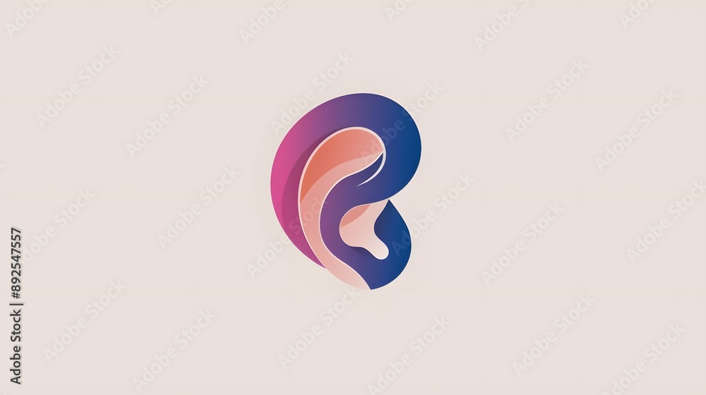 Ear Hearing Logo Template Vector Icon. Ear Hearing Logo Template Vector Icon.