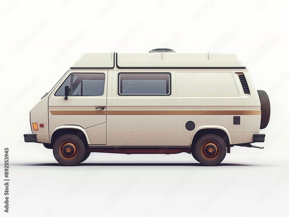 Camper van isolated on a white background. Camper van isolated on a white background.