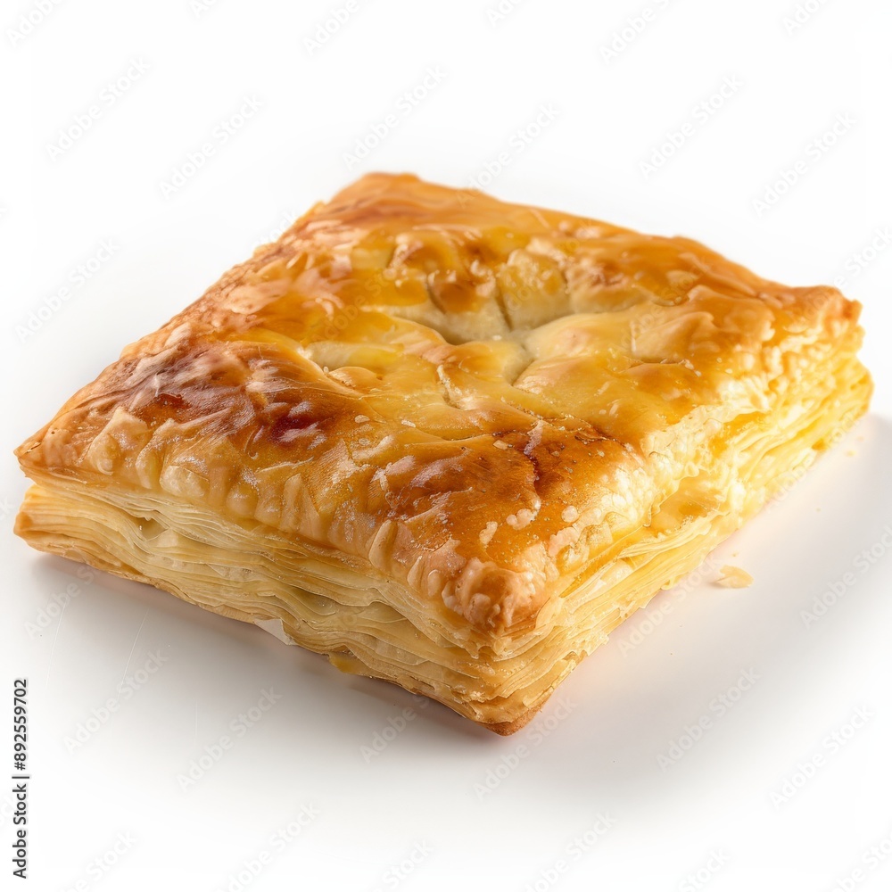 A single, golden borek pastry, ready to be devoured