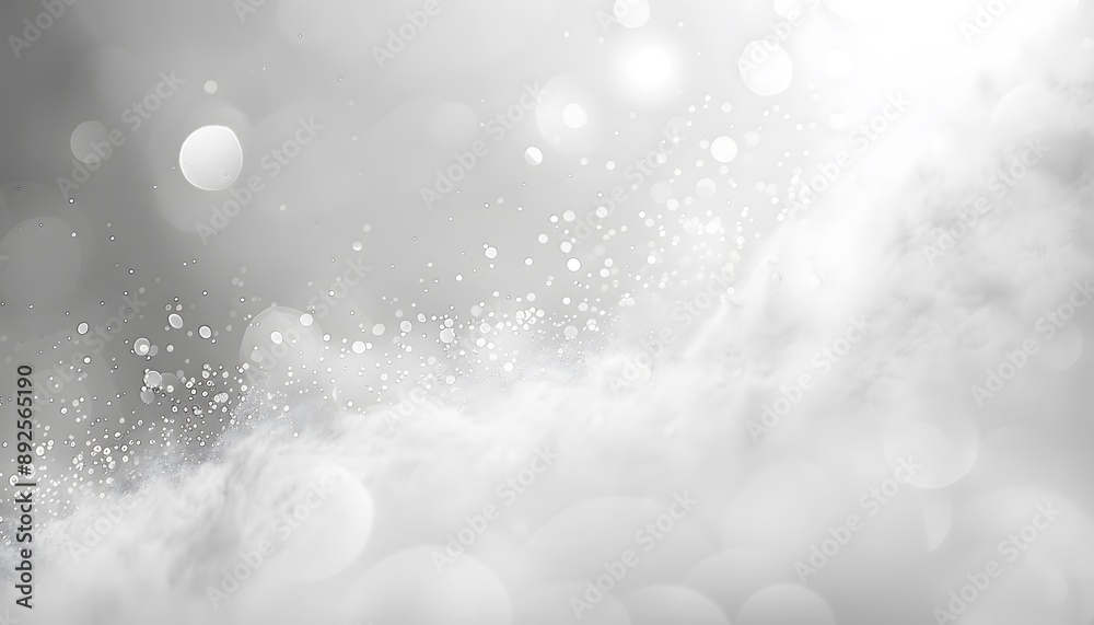 Abstract background featuring white and grey hues with a bokeh effect, creating a soft, ethereal atmosphere. Abstract background featuring white and grey hues with a bokeh effect, creating a soft, ethereal atmosphere.