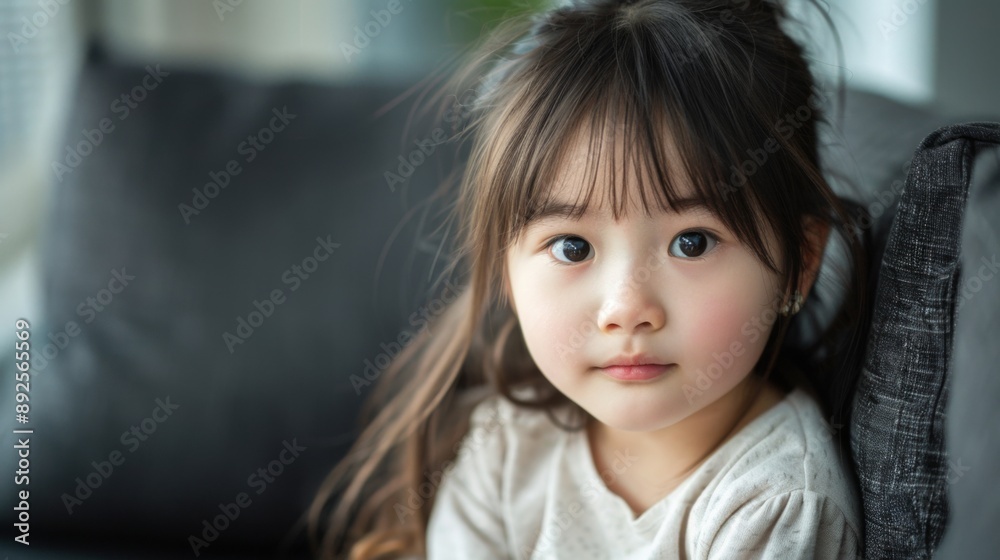 Portrait of a Young Girl Indoors Portrait of a Young Girl Indoors