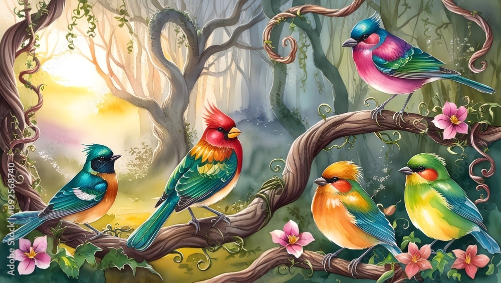 birds on a tree birds on a tree