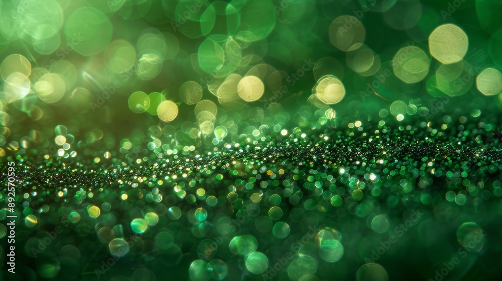 Obraz premium Bokeh Green Abstract