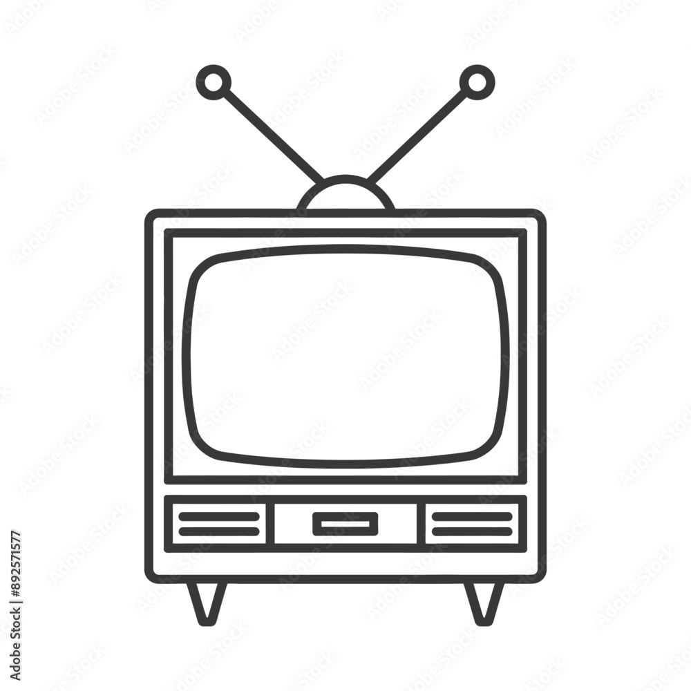 tv minimalist line art icon logo symbol tv minimalist line art icon logo symbol