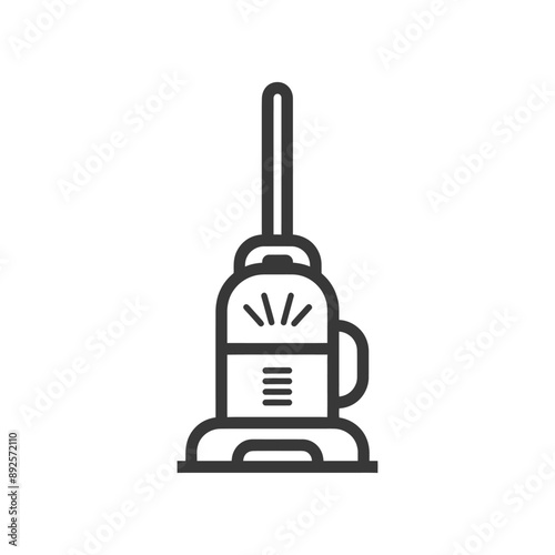 vacuum cleaner minimalist line art icon logo symbol 