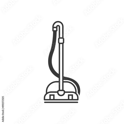 vacuum cleaner minimalist line art icon logo symbol 