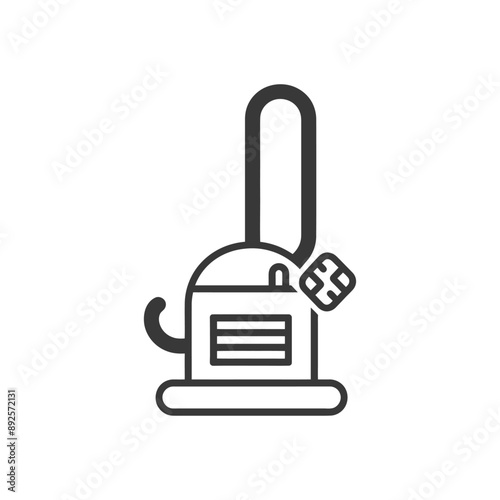 vacuum cleaner minimalist line art icon logo symbol 