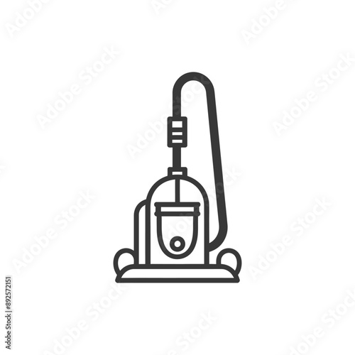 vacuum cleaner minimalist line art icon logo symbol 