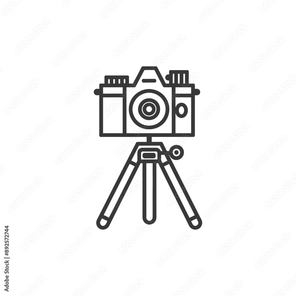Videography minimalist line art icon logo symbol Videography minimalist line art icon logo symbol