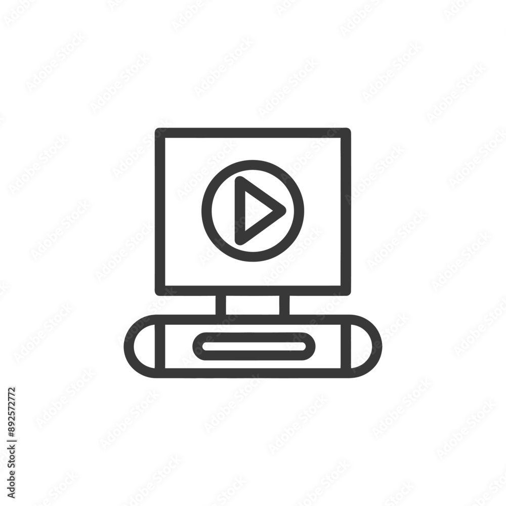 video minimalist line art icon logo symbol video minimalist line art icon logo symbol
