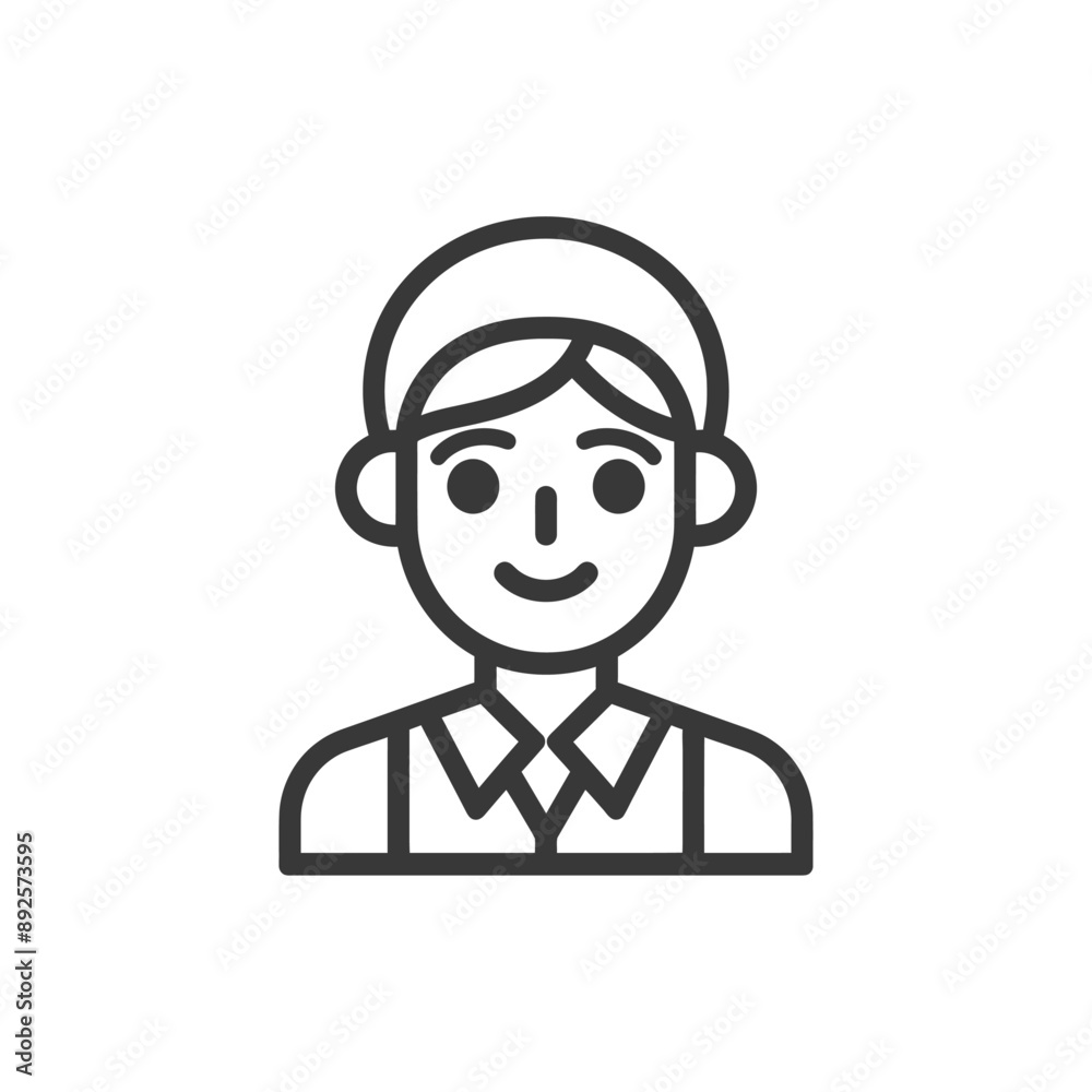 waitress minimalist line art icon logo symbol waitress minimalist line art icon logo symbol