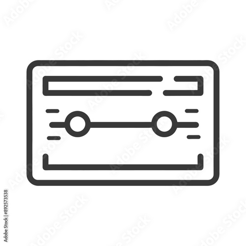 voucher minimalist line art icon logo symbol 