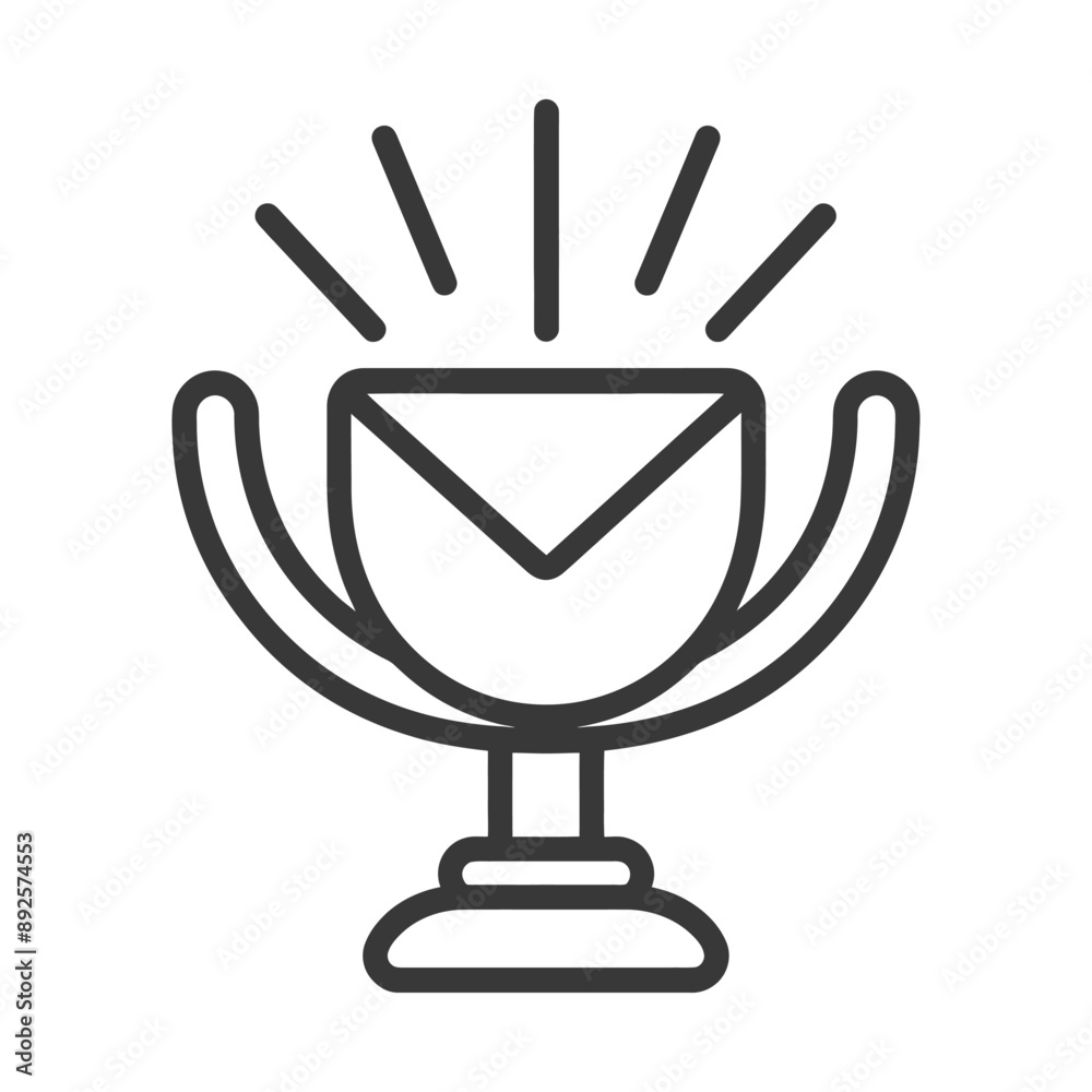 win minimalist line art icon logo symbol win minimalist line art icon logo symbol